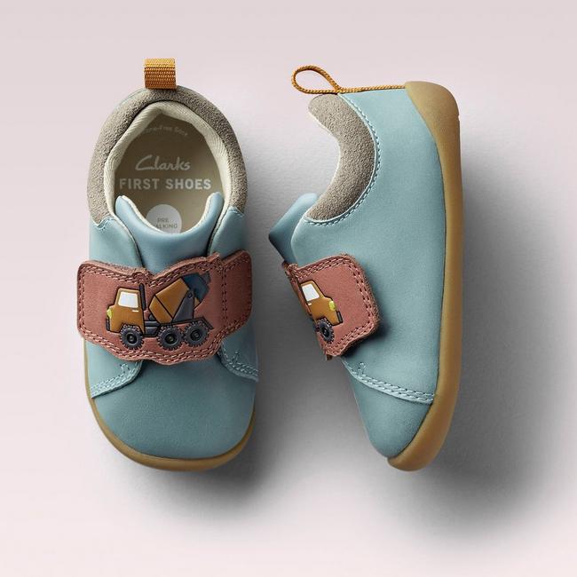 Clarks kids' Roamer Mix pre-walking shoes.